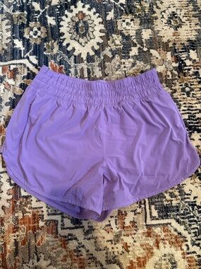 Women's Lavender Athletic Shorts - Lightweight Activewear